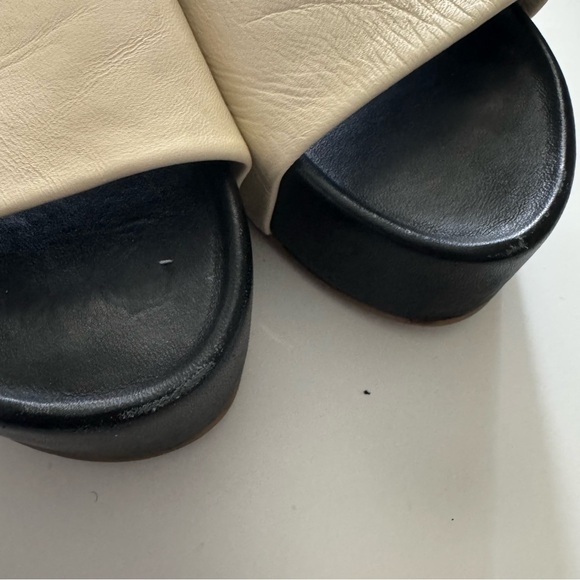 Beek Albatross Cream Platform Leather Sandals size 9 - Picture 8 of 10